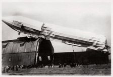Crashed Zeppelin LZ 8 Deutschland II Dusseldorf, Germany, 1911 (1933)