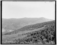 Crawford House and Saco Lake from Mt. Echo, White Mountains, between 1890 and 1901. Creator: Unknown
