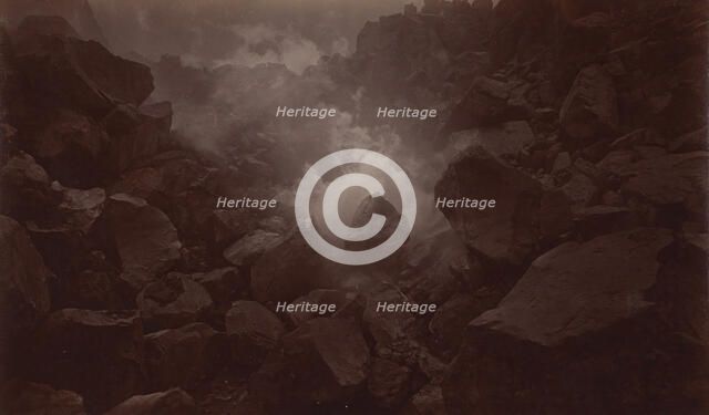 Crater of Volcano, Quetzaltenango-Guatemala, 1875. Creator: Eadweard J Muybridge.