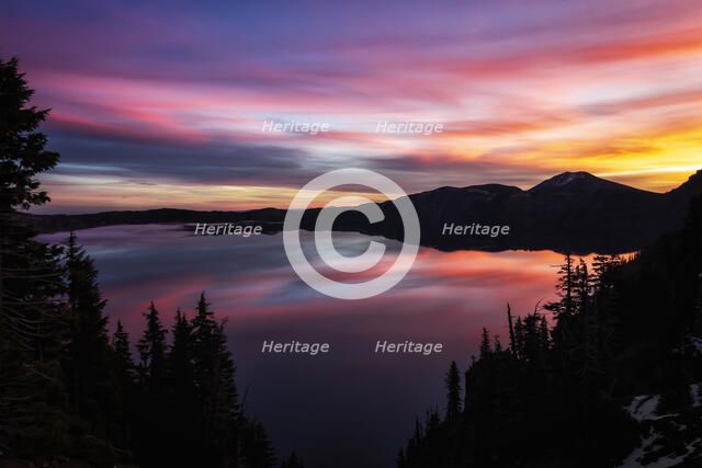 Crater Lake Sunrise. Creator: Joshua Johnston.