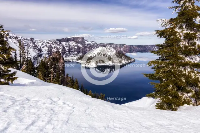 Crater Lake Winter. Creator: Joshua Johnston.
