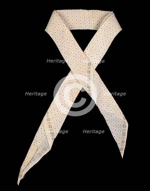 Cravat, American, ca. 1850. Creator: Unknown.