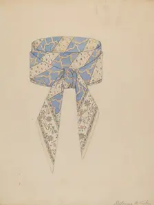 Cravat, c. 1937. Creator: Catherine Fowler