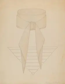 Cravat, c. 1937. Creator: Catherine Fowler