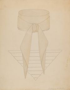 Cravat, c. 1937. Creator: Catherine Fowler
