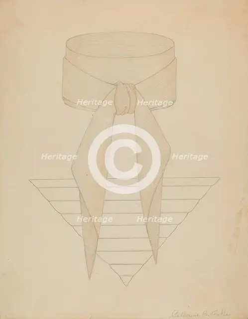 Cravat, c. 1937. Creator: Catherine Fowler.