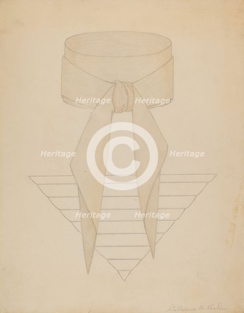Cravat, c. 1937. Creator: Catherine Fowler.