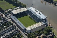 Craven Cottage, home to Fulham Football Club, Fulham, London, 2021. Creator: Damian Grady