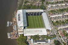 Craven Cottage, home to Fulham Football Club, Fulham, London, 2021. Creator: Damian Grady
