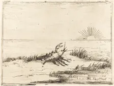 Crayfish Looking at the Sun, 1628. Creator: Jacques Callot