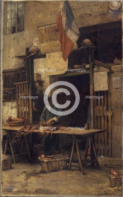 Crayfish merchant, 1895. Creator: Jules Richomme.