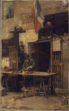 Crayfish merchant, 1895. Creator: Jules Richomme