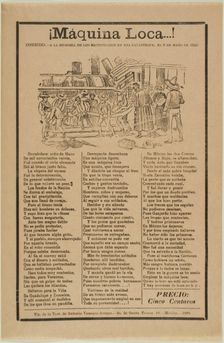 Crazy Machine!, 1920. Creator: José Guadalupe Posada
