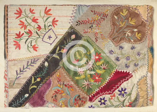 Crazy Quilt, 1935/1942. Creator: Edith Magnette.