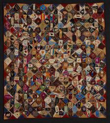 Crazy Quilt, about 1883-1893. Creator: Victorene P. Mitchell