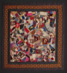 Crazy Quilt, about 1885. Creator: Unknown