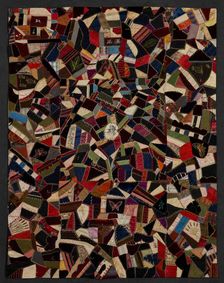 Crazy Quilt, about 1885. Creator: Unknown