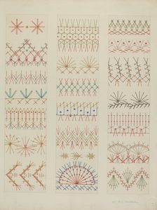 Crazy Quilt, c. 1938. Creator: William Kieckhofel