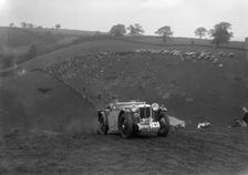 Cream Cracker Team MG PA of JM Toulmin at the Singer CC Rushmere Hill Climb, Shropshire 1935. Artist: Bill Brunell