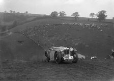 Cream Cracker Team MG PA of JM Toulmin at the Singer CC Rushmere Hill Climb, Shropshire 1935. Artist: Bill Brunell