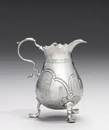 Cream Jug, 1740-1750. Creator: Jacob Hurd (American, 1702-1758)