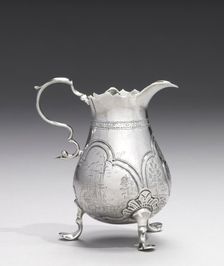 Cream Jug, 1740-1750. Creator: Jacob Hurd (American, 1702-1758)