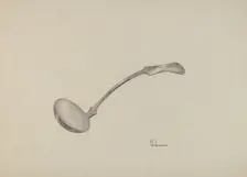 Cream Ladle, c. 1937. Creator: Josephine C. Romano