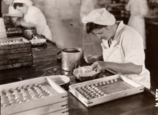 Cream manufacturing department, Rowntree factory, York, Yorkshire, 1949