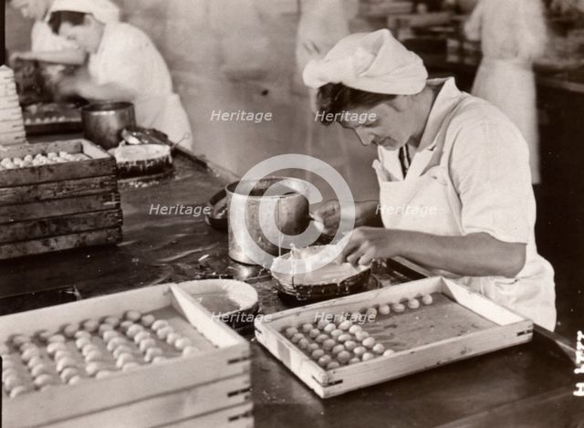 Cream manufacturing department, Rowntree factory, York, Yorkshire, 1949. Artist: Unknown