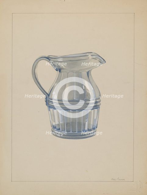 Cream Pitcher, 1935/1942. Creator: Charles Caseau.