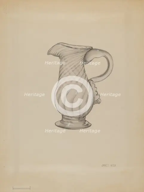 Cream Pitcher, c. 1936. Creator: Janet Riza.