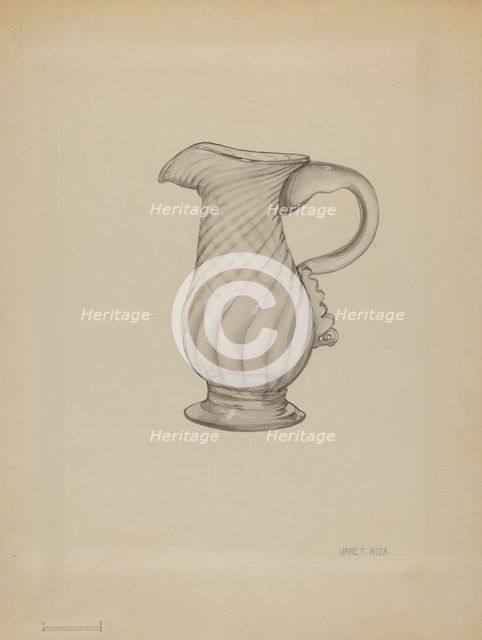 Cream Pitcher, c. 1936. Creator: Janet Riza.