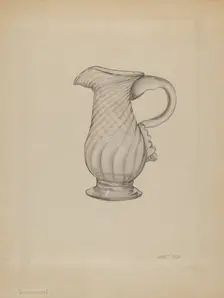 Cream Pitcher, c. 1936. Creator: Janet Riza