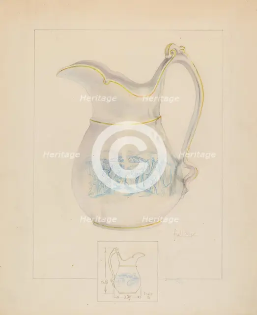 Cream Pitcher, c. 1936. Creator: Joseph Sudek.