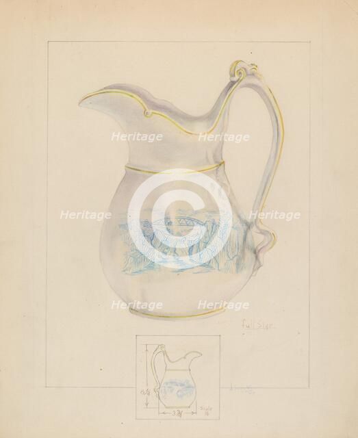 Cream Pitcher, c. 1936. Creator: Joseph Sudek.