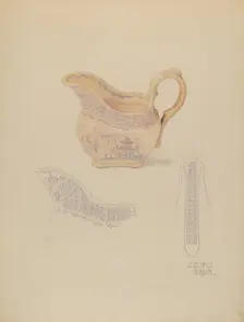 Cream Pitcher, c. 1936. Creator: Julie C Brush