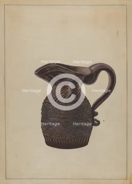 Cream Pitcher, c. 1936. Creator: Nicholas Amantea.