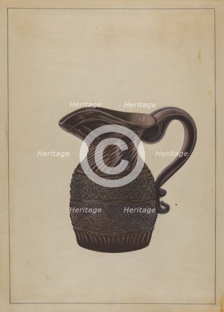 Cream Pitcher, c. 1936. Creator: Nicholas Amantea.