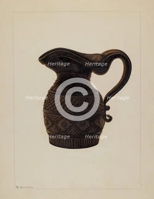 Cream Pitcher, c. 1936. Creator: Nicholas Amantea.