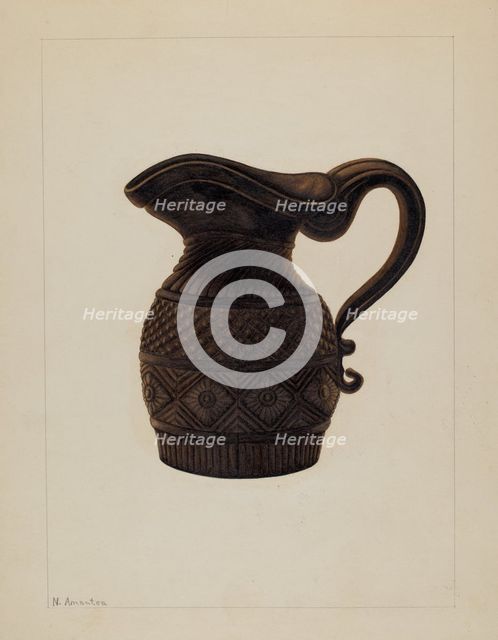 Cream Pitcher, c. 1936. Creator: Nicholas Amantea.