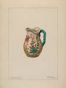 Cream Pitcher, c. 1937. Creator: Thomas Holloway