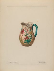 Cream Pitcher, c. 1937. Creator: Thomas Holloway