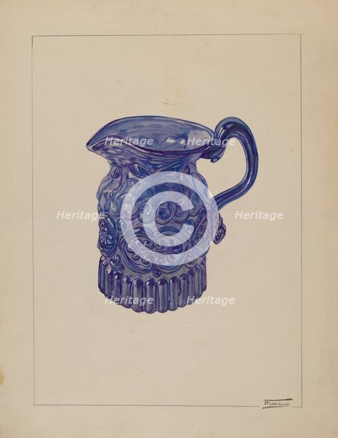 Cream Pitcher, c. 1937. Creator: Frank Fumagalli.