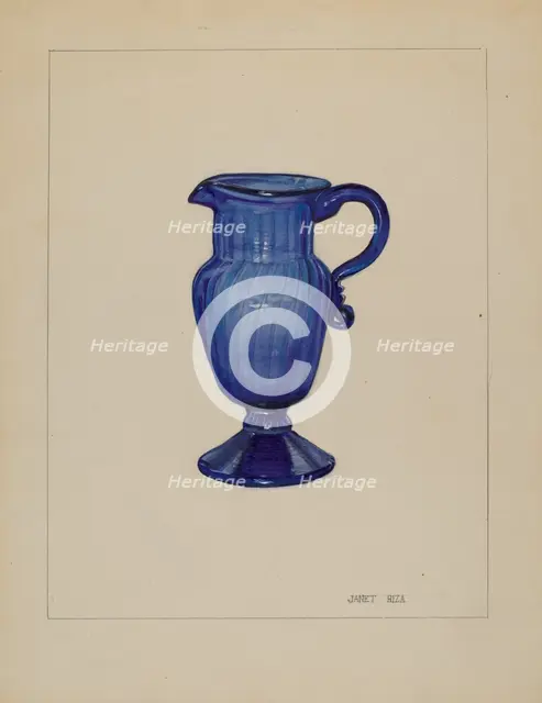 Cream Pitcher, c. 1937. Creator: Janet Riza.