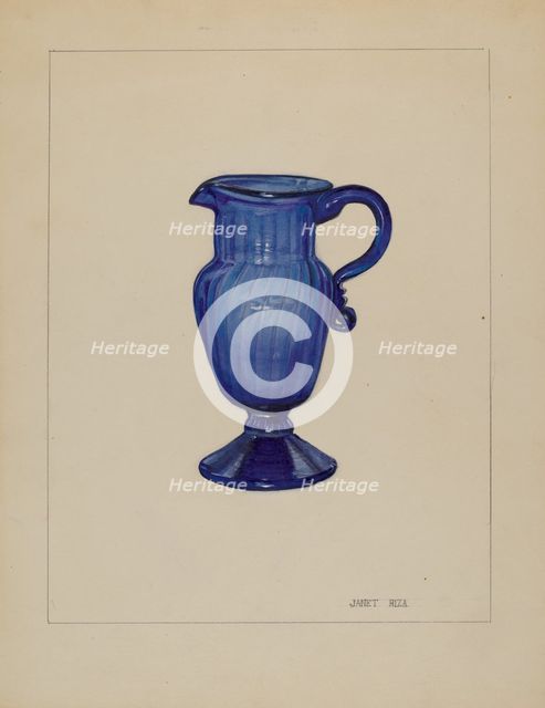Cream Pitcher, c. 1937. Creator: Janet Riza.