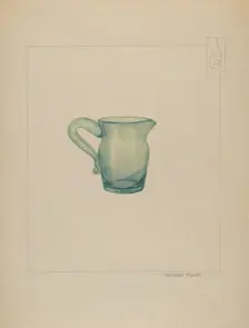 Cream Pitcher, c. 1937. Creator: Michael J. Miceli
