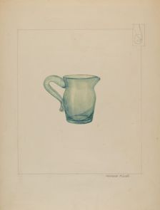 Cream Pitcher, c. 1937. Creator: Michael J. Miceli