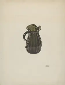 Cream Pitcher, c. 1940. Creator: Beverly Chichester