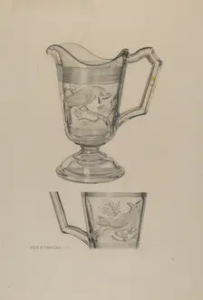 Cream Pitcher, c. 1940. Creator: George Yanosko