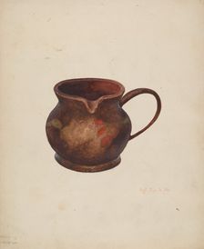 Cream Pitcher, c. 1940. Creator: Hugh Ryan